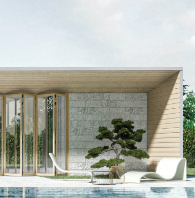 สีไม้สัก P78 : ชุดบานเฟี้ยม PREMIER FOLDING DOORS